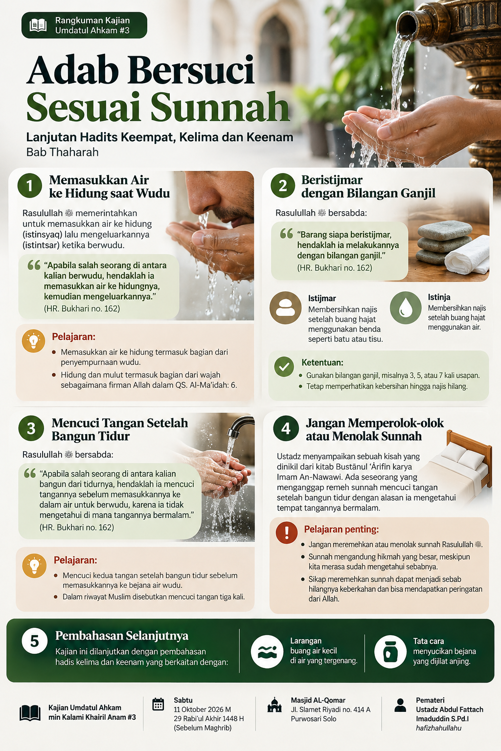 Adab Bersuci Sesuai Sunnah