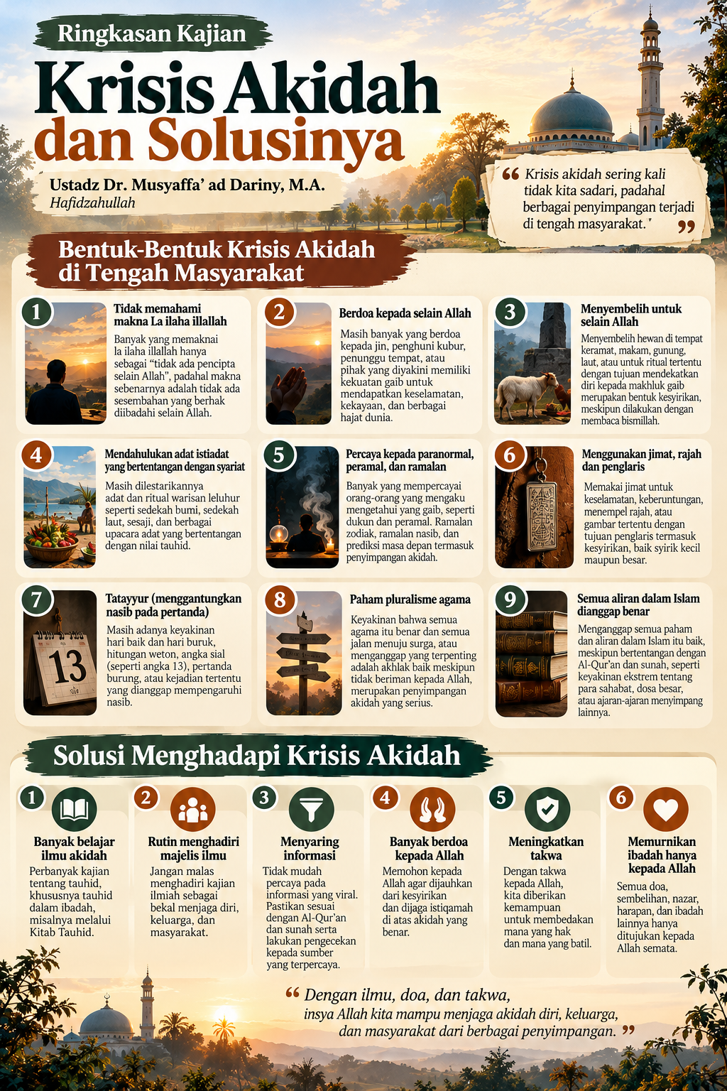 Krisis Akidah dan Solusinya Infografis