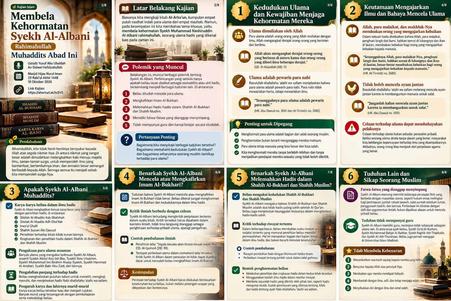 Membela Kehormatan Syekh Al Albani